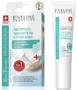 Eveline Профессиональный крем-гель с авокадо Stop Неаккуратной кутикуле, 12 мл