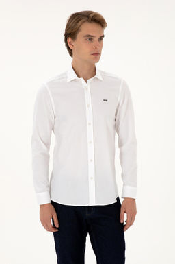Erkek Beyaz Uzun Kollu Basic G_mlek Sepette S_rpriz _ndirim - U.s. polo assn фото 3