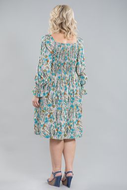 Платье 1170 цветы на бежевом - Novita фото 3