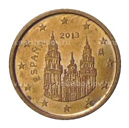 1 евроцент 2013 года Испания