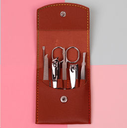 Маникюрный набор 7 предметов / YD-09 коричневый /уп 60/240/695662