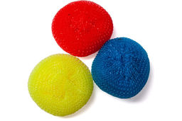 Мочалка пластиковая малая 3шт - Paclan фото 3