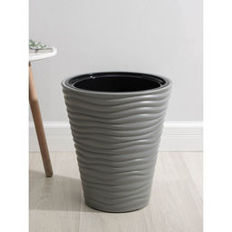 Кашпо для цветов со вставкой «Дюна», 19.5 л, серое