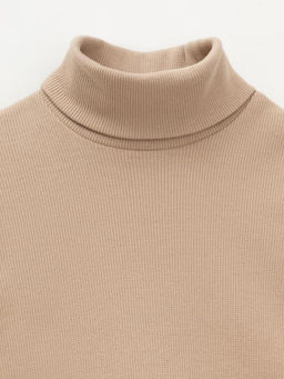 КР 301477/темно-бежевый 1304 к574 джемпер (водолазка) для мал