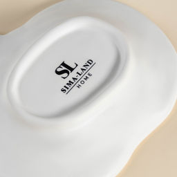 Тарелка SL Home «Осенний бриз», 13×11 см, доломит, белая