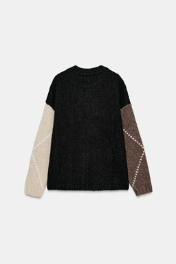 DIAMOND KNIT SWEATER - Zara фото 5