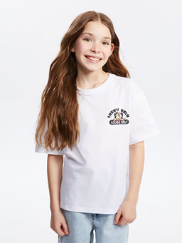 Bisiklet Yaka Nostaljik Maymun Bask?l? Unisex ?ocuk Ti??rt