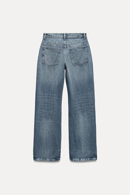 TRF RELAXED FIT MID-RISE JEANS WITH RIVETS - Zara фото 9