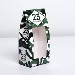 Цена за 5 шт. Коробка кондитерская, упаковка, 23 февраля, 9?19?6 см