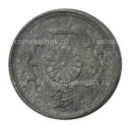 Монета 1 сен 1945 года Япония