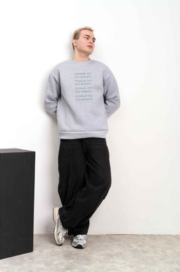 Свитшот мужской "Йошкар-Ола" серый меланж