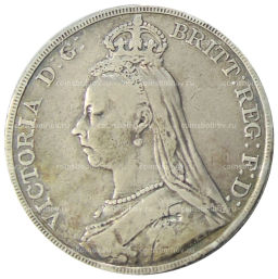 Монета 1 крона 1890 года Великобритания