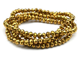 Бусы-браслет на резинке из циркона кукуруза гр.6мм зеленый хамелеон, 86см. Радуга камня  фото 19