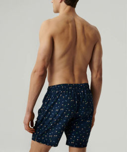 ATLANTIC KMB-221 Шорты мужские пляжные 4Way Stretch Hello Summer темно-синий  фото 4