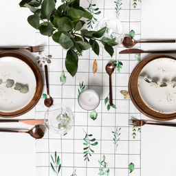 Дорожка на стол Этель Flora 40х149 см, 100% хлопок, саржа 190 г/м2  фото 3