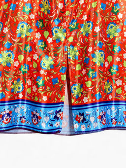 Сарафан русский народный «Русская девица», рост 110-128, красный