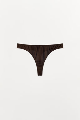 TEXTURED SILK THONG - Zara фото 6