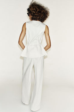 JEANS Z1975 STRAIGHT RAYA PLANCHADA / Blanco - Zara фото 6