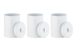 Набор банок для сыпучих продуктов Astor, белые, 1,45 л, 3 шт - Maxwell & Williams фото 4