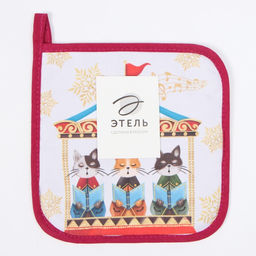 Прихватка Этель Щелкунчик 19х19 см, 100% хл, ватин 250 г/м2  фото 4