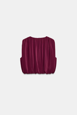 DRAPED BALLOON TOP - Zara фото 6