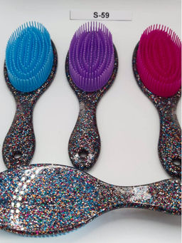 Rama Rose Расчёска массажная для волос S59, пластик, в ассортименте  фото 2