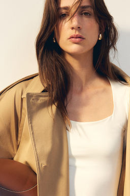 Top de manga larga en punto - H&m фото 2