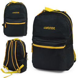 Рюкзак "Black" подростковый 40x29x17 см (14 л) 250 г, 1 отделение на молнии, 1 передний карман, черный с желтым