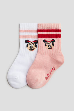Pack de 2 calcetines con motivo intarsia
