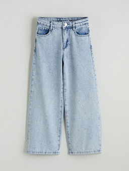 Wideleg Ta?l? K?z ?ocuk Jean Pantolon