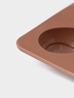 Форма для шоколада Доляна Пасха, силикон, 23?10?1.5 см, 10 ячеек (4.2?3 см), коричневая