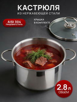 Кастрюля 2,8 л. (Н-161105ГСП4)