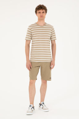 U. S. Polo Assn / Мужские трикотажные шорты цвета хаки - U.s. polo assn фото 3