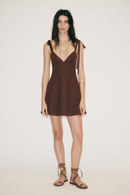 SHORT EMBROIDERED DRESS