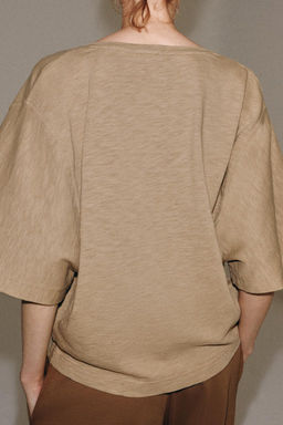 V-NECK T-SHIRT - Zara фото 3