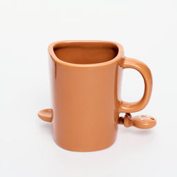 Кружка керамическая новогодняя Олененок, 200 мл, с ложкой