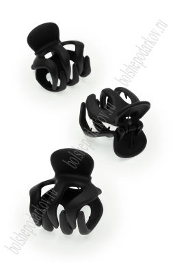 Крабики для волос матовые 5*4,5 см (10 шт) SF-7986, черный