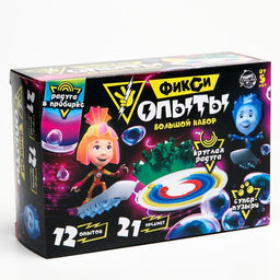 Набор для опытов Фиксиопыты. Большой набор, 12 опытов, Фиксики, Симка и Нолик  фото 3