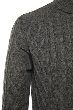 TRENDYOL MAN Vizon Slim Fit Yunlu Bal?kc? Yaka Sac Orgu Triko Kazak TMNAW22KZ0302 - Trendyolmilla фото 30