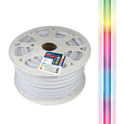 ULS-N22-5050-80LED/m-8mm-IP67-220V-10W/m-50M-RGB Светодиодная гибкая герметичная лента. NEON. Бобина 50 м. RGB. TM Uniel.