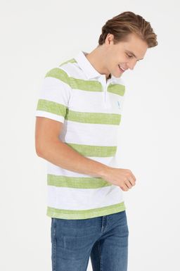 U. S. Polo Assn Мужская футболка Apple Green с воротником-поло