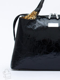 Сумка женская кожаная 9613-1S black Velina Fabbaino-Safenta в Новосибирске