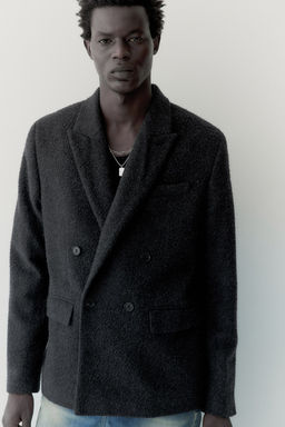 Americana cruzada en mezcla de lana - H&m фото 3