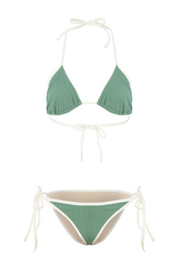 Kiremit Simli Bralette Kapl? Aksesuarl? Yuksek Bel Regular Bikini Tak?m? TBESS26BT00076 - Trendyolmilla фото 4
