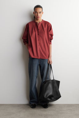 CAMISA DE ALGOD?N CON CUELLO MAO - H&m фото 9