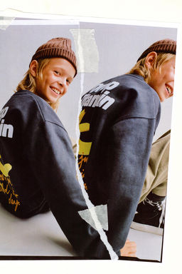 BANANA PRINT SWEATSHIRT