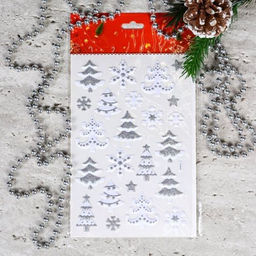 Наклейка новогодняя 25х14 Новый год / 610-276 /уп 12/600/ - Галеонтрейд фото 6