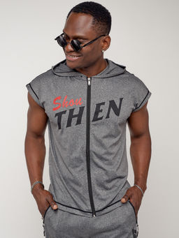 Спортивный костюм летний мужской серого цвета 2264Sr - FUYOUKAI фото 14