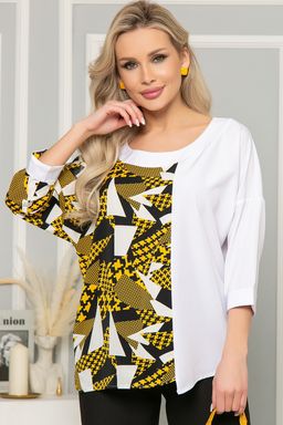 Блуза Тайна линии (горчица) Б5020 - Lt collection фото 5