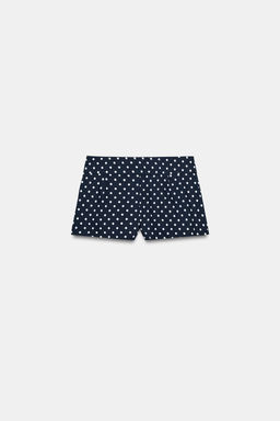 SHORTS MINI BOLSILLOS / Azul / Blanco - Zara фото 13